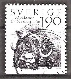 Briefmarke Schweden Mi.Nr. 1273 o Moschusochse (Ovibos moschatus)