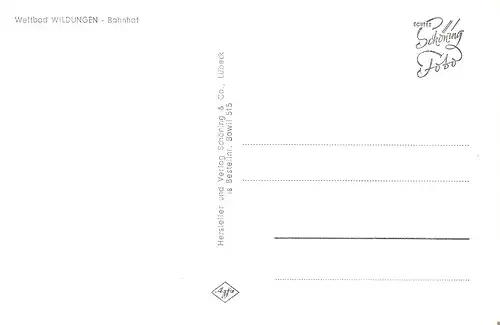 Ansichtskarte Deutschland - Bad Wildungen / Bahnhof (2690)