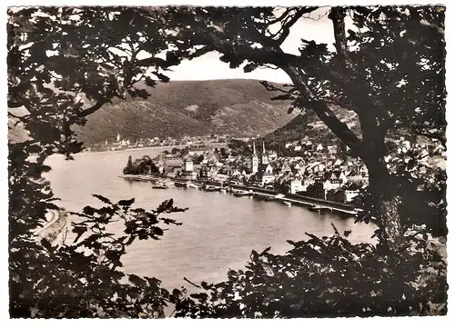 Ansichtskarte Deutschland - Boppard / Ortspanorama mit Rhein (2679)