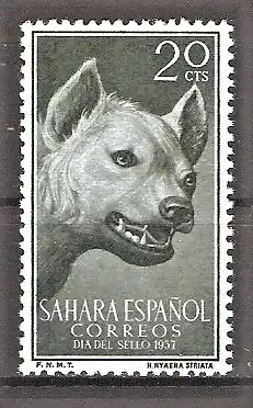 Briefmarke Spanische Sahara Mi.Nr. 175 ** Streifenhyäne (Hyaena striata)