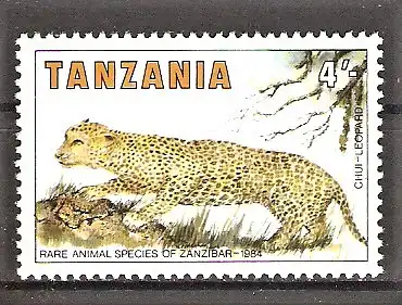 Briefmarke Tanzania Mi.Nr. 259 ** Leopard (Panthera pardus)