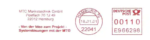 Freistempel E966298 Hamburg - MTG Marinetechnik (#3077)