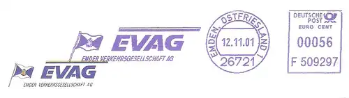 Freistempel F509297 Emden, Ostfriesland - EVAG (Abb. Flagge) (#3088)