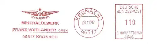 Freistempel B00 0760 Kronach - Mineralölwerk Voitländer (#3132)