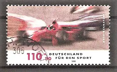 Briefmarke BRD Mi.Nr. 2032 o Sporthilfe 1999 - Rennsport / Automobilrennsport