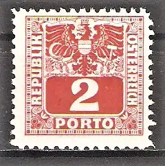 Briefmarke Österreich Portomarke Mi.Nr. 176 ** Einköpfiger Adler über Wertziffer 1941