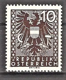 Briefmarke Österreich Mi.Nr. 702 ** Freimarke 1945 / Wappenzeichnung
