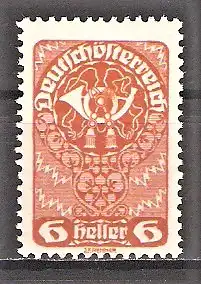 Briefmarke Österreich Mi.Nr. 258 x ** Freimarke 1919 / Posthorn
