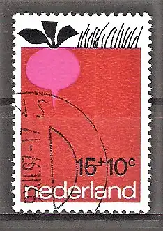 Briefmarke Niederlande Mi.Nr. 969 o Voor het Kind 1971 / KinderbuchiIIustration von Babs van Wely "Die Erde"