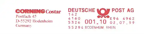 Freistempel E96 4962 Bodenheim, Rhein - CORNING Costar (#3145)
