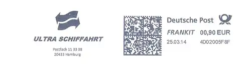 Freistempel 4D02005F8F Hamburg - ULTRA SCHIFFAHRT (#3050)