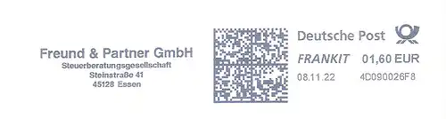 Freistempel 4D090026F8 Essen - Freund & Partner GmbH Steuerberatungsgesellschaft (#3043)