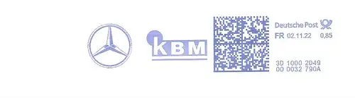 Freistempel 3D10002D49 Neuwied - KBM (Abb. Mercedesstern) (#3042)