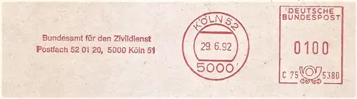 Freistempel C75 538D Köln - Bundesamt für den Zivildienst (#1823)