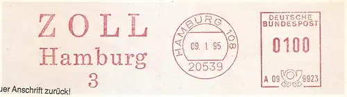 Freistempel A09 9923 Hamburg - ZOLL Hamburg 3 (#3027)