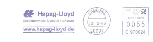 Freistempel C970024 Hamburg - Hapag-Lloyd www.hapag-lloyd.de (#3023)