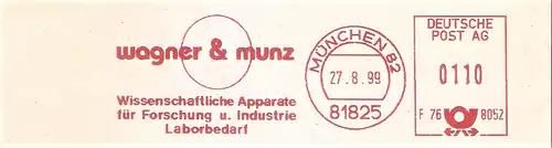 Freistempel F76 8052 München - Wagner & Munz - Wissenschaftliche Apparate (#2751)