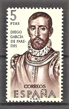 Briefmarke Spanien Mi.Nr. 1425 ** Diego García de Paredes 1963 / Vizekönig von Mexiko