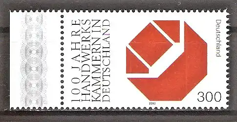 Briefmarke BRD Mi.Nr. 2124 ** Seitenrand links -100 Jahre Handwerkskammern in Deutschland 2000