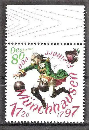 Briefmarke BRD Mi.Nr. 3546 ** Oberrand - 300. Geburtstag Freiherr von Münchhausen 2020