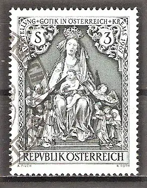 Briefmarke Österreich Mi.Nr. 1238 o Ausstellung „Gotik in Österreich“ in Krems 1967 / Schutzmantelmadonna