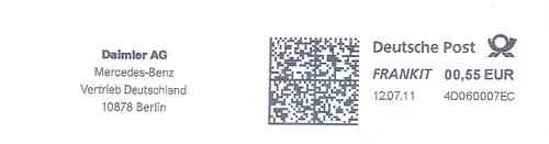 Freistempel 4D060007EC Berlin - Daimler AG / Mercedes-Benz Vertrieb Deutschland (#2210)