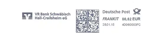 Freistempel 4D060003FC Schwäbisch Hall - VR Bank Schwäbisch Hall-Crailsheim eG (#2206)