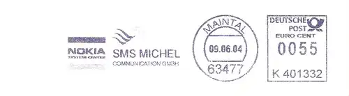 Freistempel K401332 Maintal - SMS MICHEL Communication GmbH / Nokia Service Center (#2115)