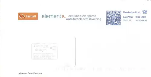 Freistempel 3D06000CAE Poing - Farnell elemet 14 - Zeit und Geld Sparen www.franell.de/e-invoicing (#AFS44)