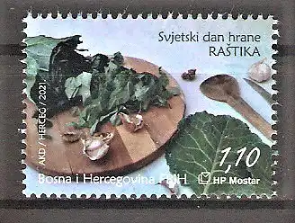 Briefmarke Bosnien-Herzegowina (Kroatische Post Mostar) Mi.Nr. 583 ** Welternährungstag 2021