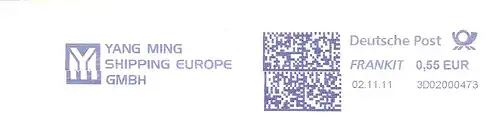Freistempel 3D02000473 Hamburg - Yang Ming Shipping Europe GmbH (#3018)
