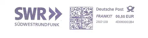 Freistempel 4D060002B4 Stuttgart - SWR Südwestrundfunk (#2243)