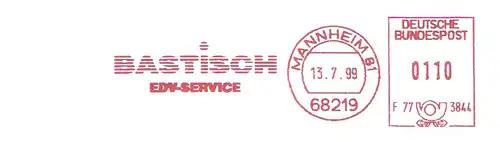 Freistempel F77 3844 Mannheim - BASTISCH EDV-Service (#3153)