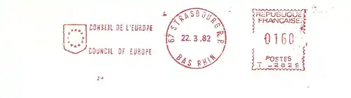 Freistempel Frankreich T_2829 Strasbourg - Conseil de l'Europe - Council of Europe (#1958)