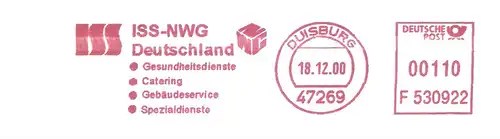 Freistempel F530922 Duisburg - ISS-NWG Deutschland - Gesundheitsdienste, Catering, Gebäudeservice, Spezialdienste (#2673)