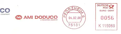 Freistempel K115969 Pforzheim - AMI DODUCO - A Technitrol Company (#2666)