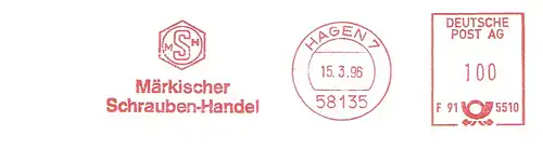 Freistempel F91 5510 Hagen - MSH Märkischer Schrauben-Handel (#2662)