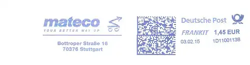 Freistempel 1D1100113B Stuttgart - mateco - your better way up (#2542)