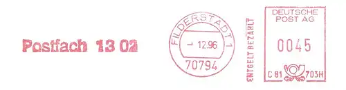 Freistempel C81 703H Filderstadt - Postfach 13 02 (#2530)