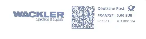 Freistempel 4D11000584 Göppingen - WACKLER Spedition & Logistik (#2265)