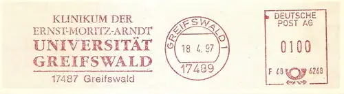 Freistempel F68 6268 Greifswald - Klinikum der Ernst-Moritz-Arndt Universität Greifswald (#2278)