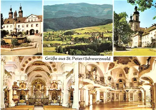 Ansichtskarte Deutschland - St. Peter / Grüße aus St. Peter im Schwarzwald (1765)