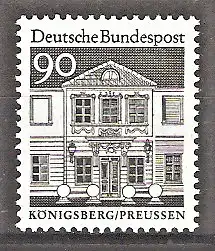 Briefmarke BRD Mi.Nr. 499 ** 90 Pf. Große Bauwerke 1966 / Zschokkesches Damenstift in Königsberg - Preussen
