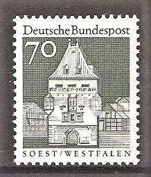 Briefmarke BRD Mi.Nr. 497 ** 70 Pf. Große Bauwerke 1966 / Osthofentor in Soest