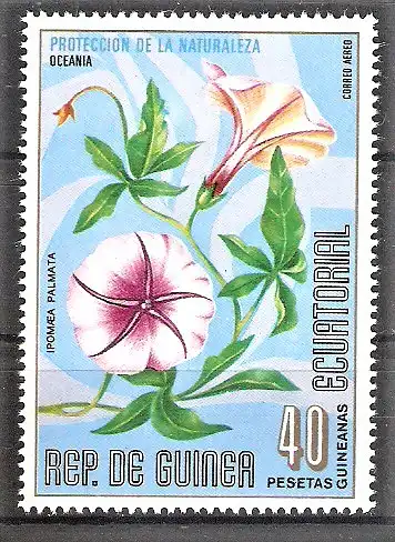 Briefmarke Äquatorial-Guinea Mi.Nr. 926 ** Blumen aus Australien und Ozeanien 1976 / Ipomoea palmata