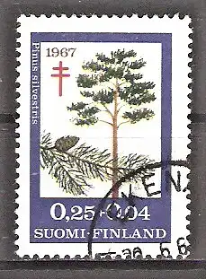 Briefmarke Finnland Mi.Nr. 624 o Bekämpfung der Tuberkulose 1967 / Waldkiefer