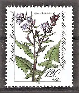 Briefmarke BRD Mi.Nr. 1191 ** Gefährdete Alpenblumen 1983 / Alpen-Milchlattich