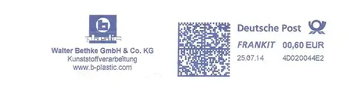 Freistempel 4D020044E2 Mönchengladbach - Walter Bethke GmbH & Co.KG - Kunststoffverarbeitung - www.b-plastic.com (#2341)