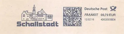 Freistempel 4D02003BD6 Schallstadt - Schallstadt (Abb. Stadtsilhouette) (#2331)