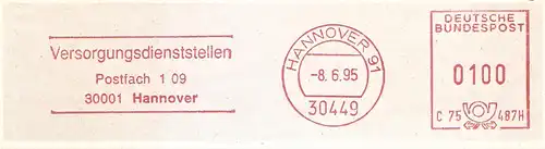 Freistempel C75 487H Hannover - Versorgungsdienststellen (#2321)